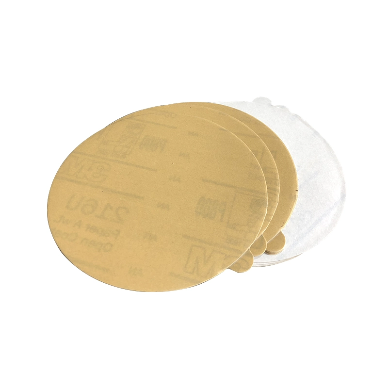 3M背绒干磨砂纸5寸 3寸 216U气动打磨机背胶砂碟自粘圆盘带孔吸尘