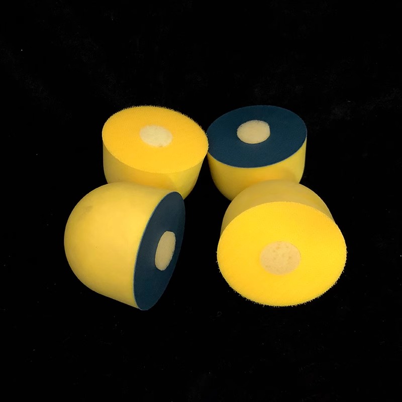 3M82705背胶中心供水打磨轮手动82457背绒托盘水磨轮268L3寸砂纸