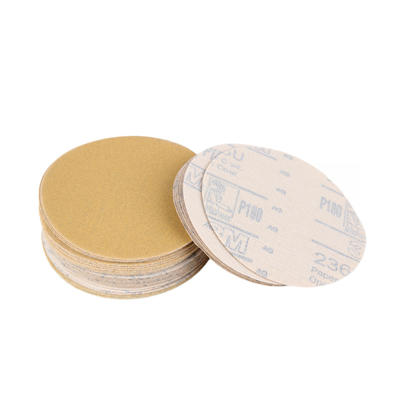 3M 5寸236U背绒干磨黄砂植绒砂纸片汽车打磨片腻子灰打磨400#航空航天 复合材料碳钢切削制造打磨抛光表面处理