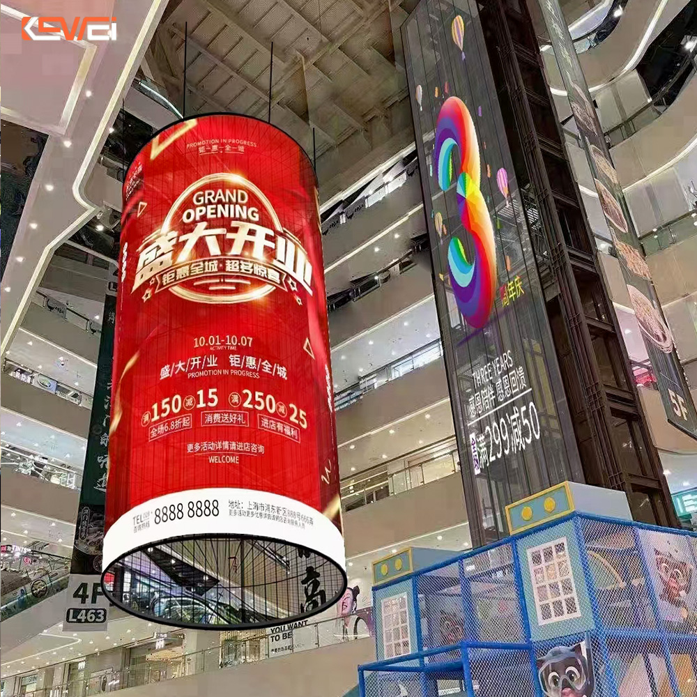 P3.91透明全彩LED显示屏——江西某商场