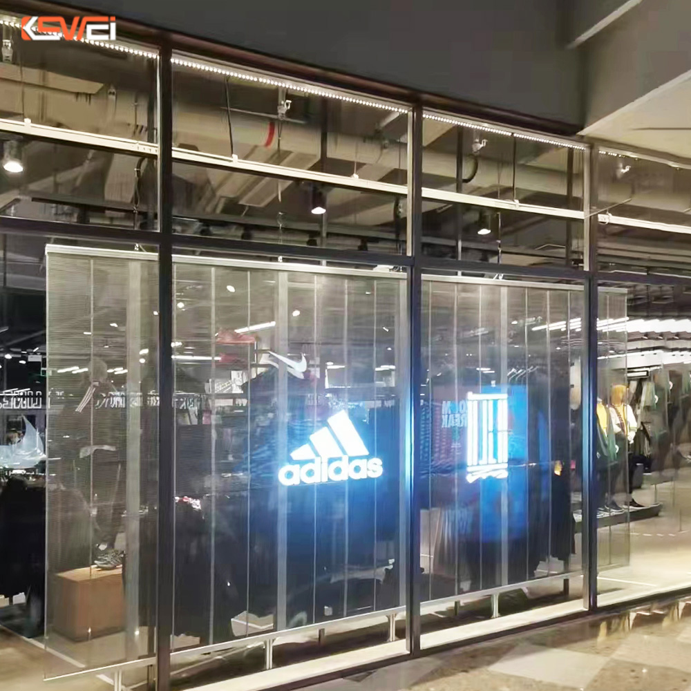 P3.91透明LED显示屏——海南Adidas品牌店