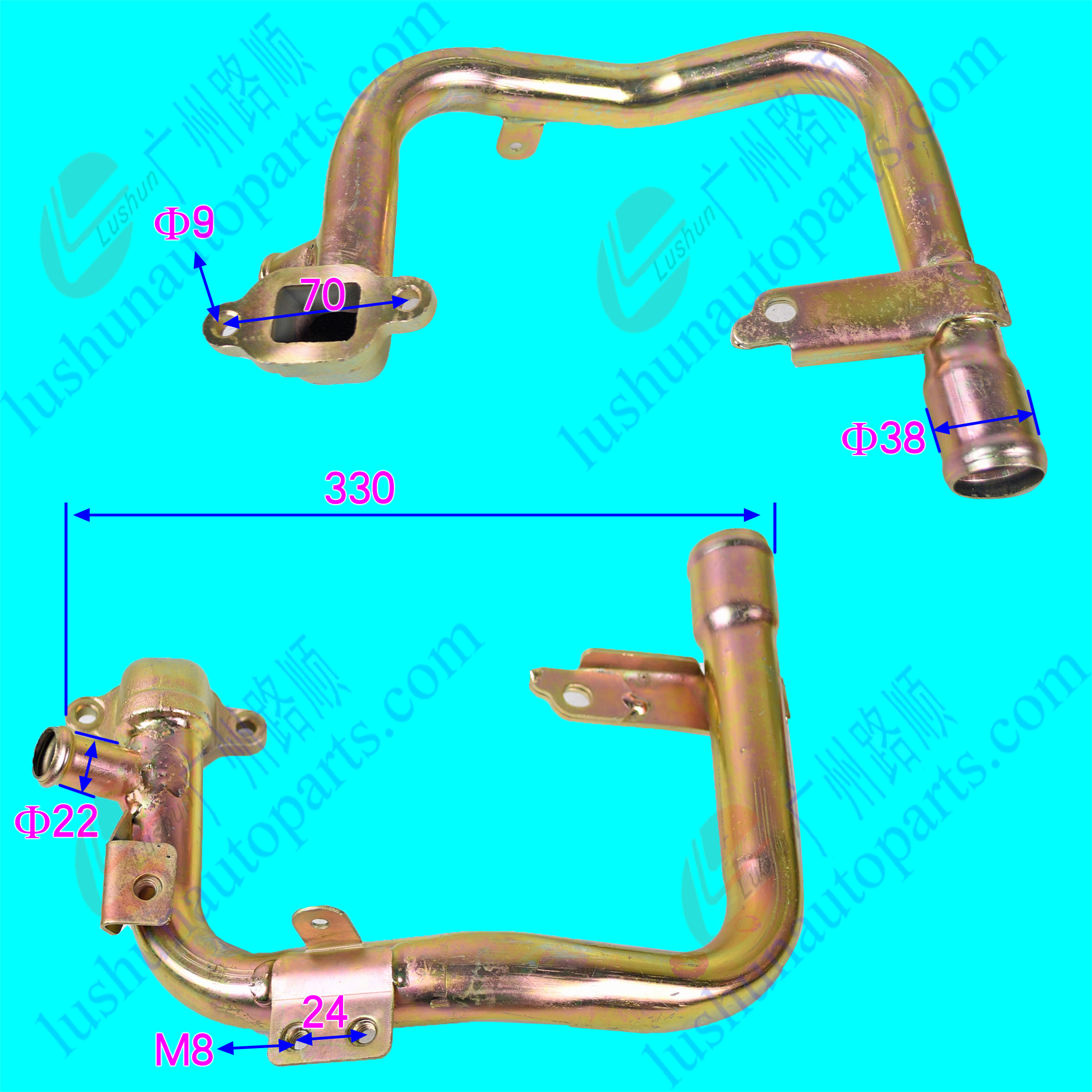 4JB1/A1(NHR/NKR) 缸体进水管