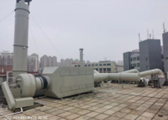 某實(shí)驗(yàn)室酸性廢氣活性炭吸附處理實(shí)例