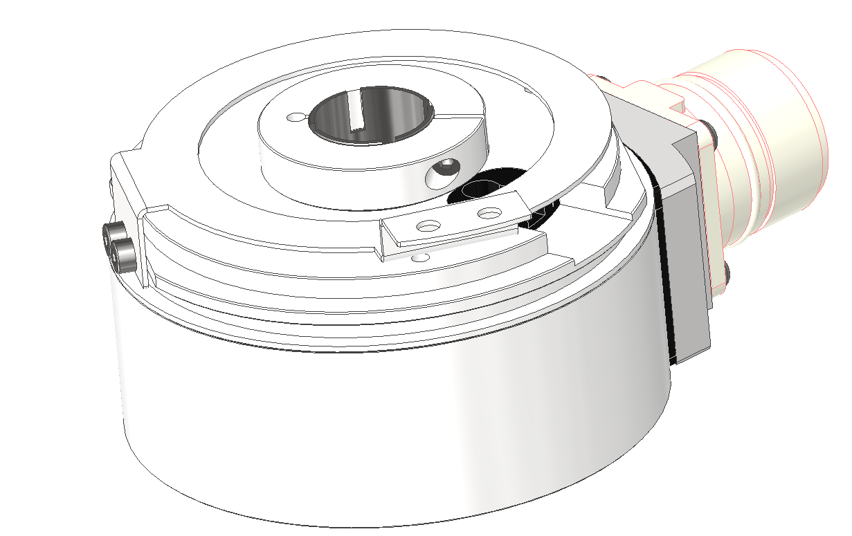 Rotary encoder H72 series (hole type dual output)