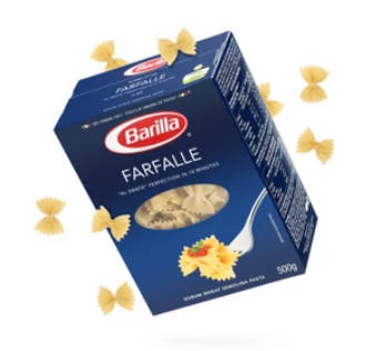 意大利进口 百味来Barilla #65蝴蝶形意大利面500克 盒装
