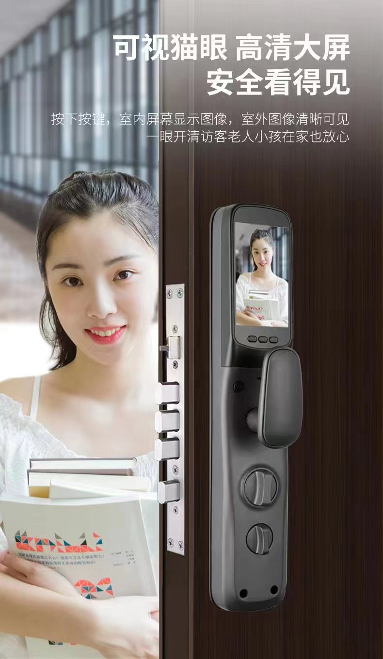 无线充电人脸锁 D6802