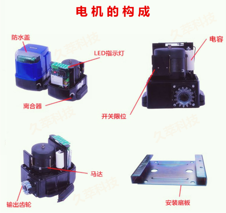 欧玛克OMKER智能遥控平移门电机DCK600系列套装构成