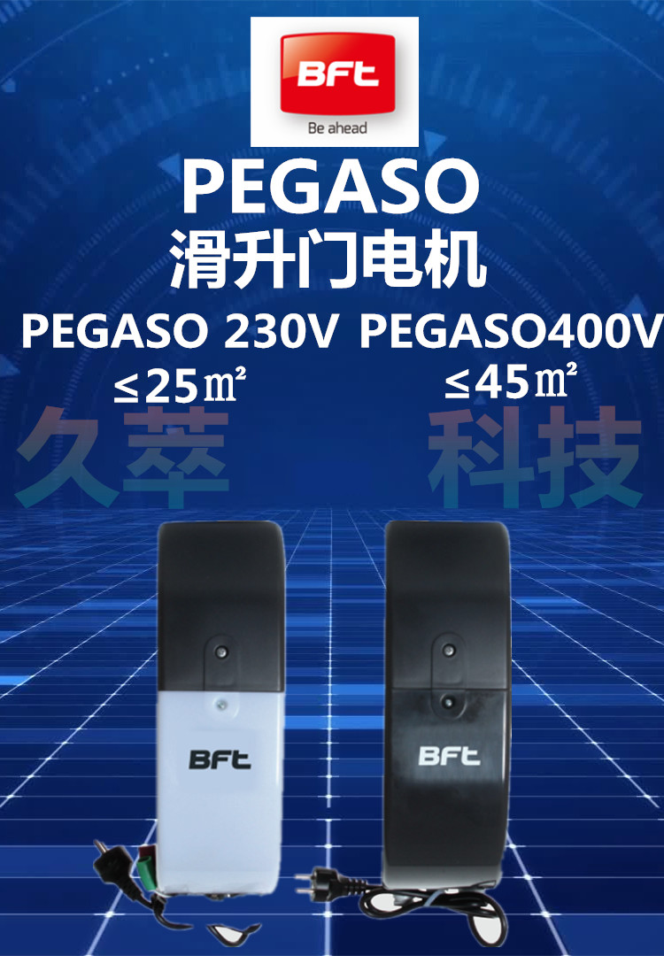 意大利BFT豪华重型工业滑升门电机PEGASO