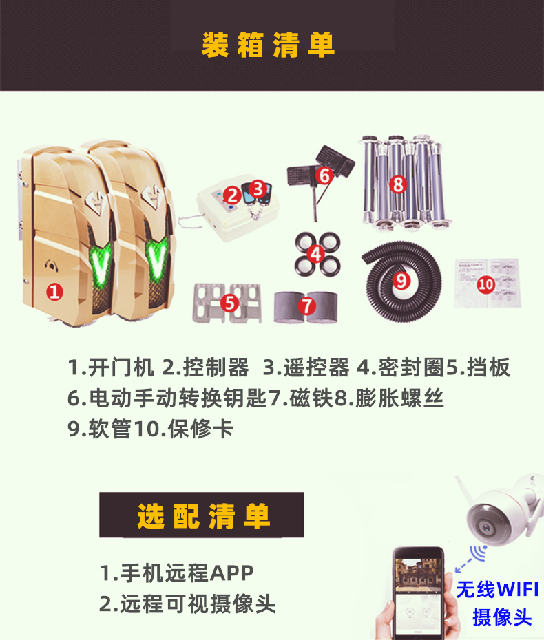 诺克(NOCK)滚轮走地式八字平开门电机NC520
