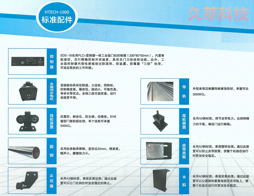 英国HTECH海泰克超重型感应自动门机HTECH-1000产品特点