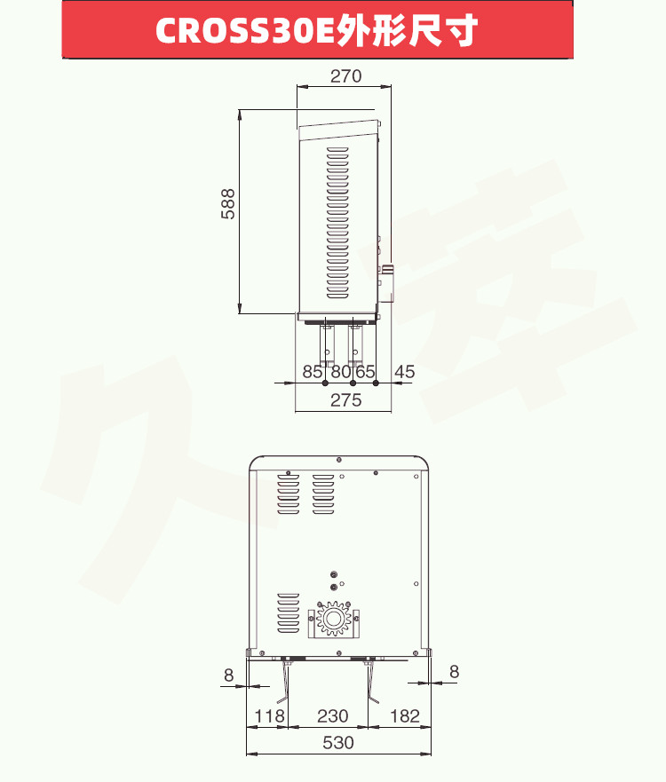 意大利DITEC豪华重型平移门电机Cross30E