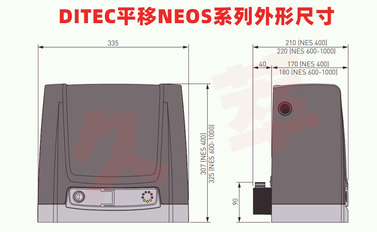 意大利迪泰柯DITEC平移门电机NeoS系列