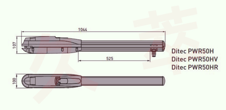 意大利DITEC(迪泰柯)豪华重型直臂平开门电机PWR50H