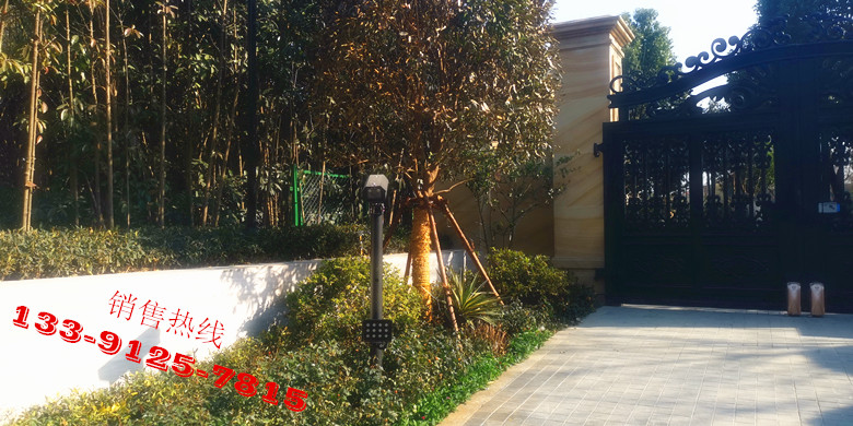 佘山东紫园玲珑华府-铸铝门及车牌识别系统