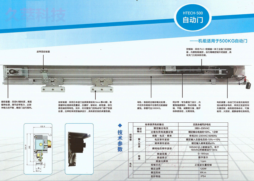 英国HTECH海泰克超重型自动门机HTECH-500机组总图