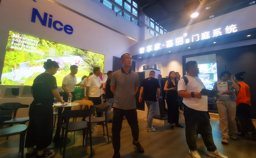 我司携意大利Nice和FAAC开门机参观2024年第14届永康国际门业博览会