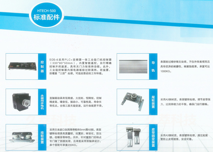 英国HTECH海泰克超重型自动门机HTECH-500产品特点