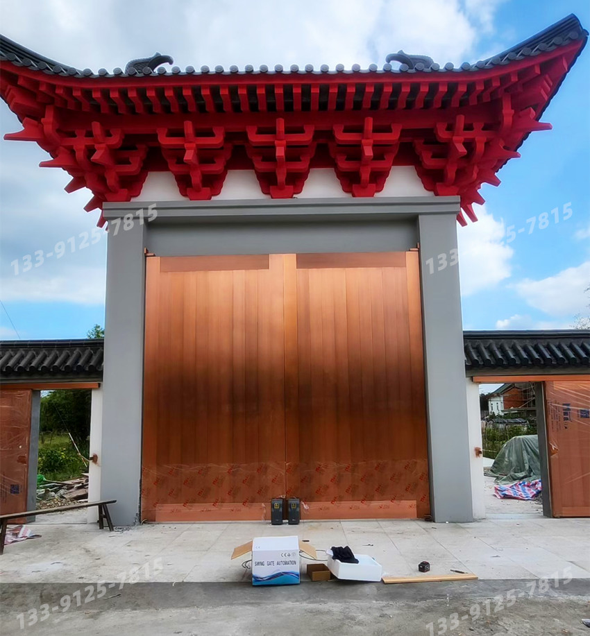 金山五龙禅寺-卡诺林豪华双轮智能遥控平开门机DCK999