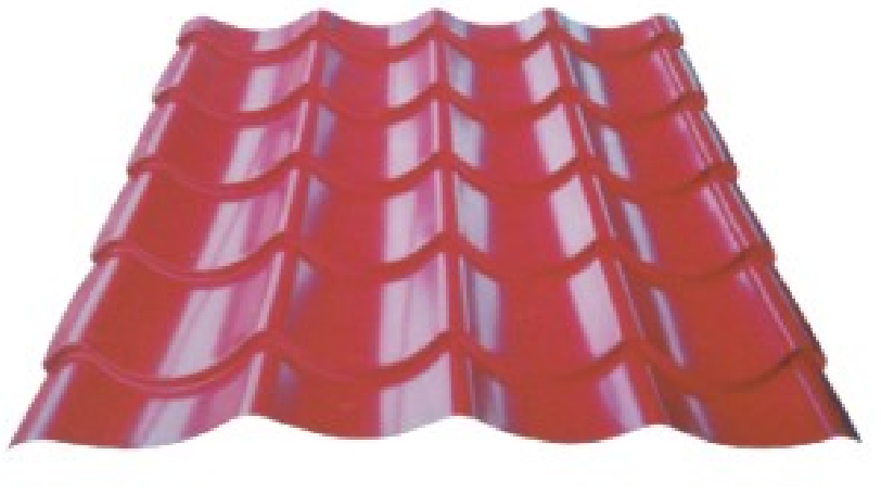 仿古彩钢琉璃瓦