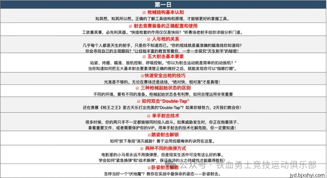 北京铁血勇士俱乐部激光竞技射击训练课程表