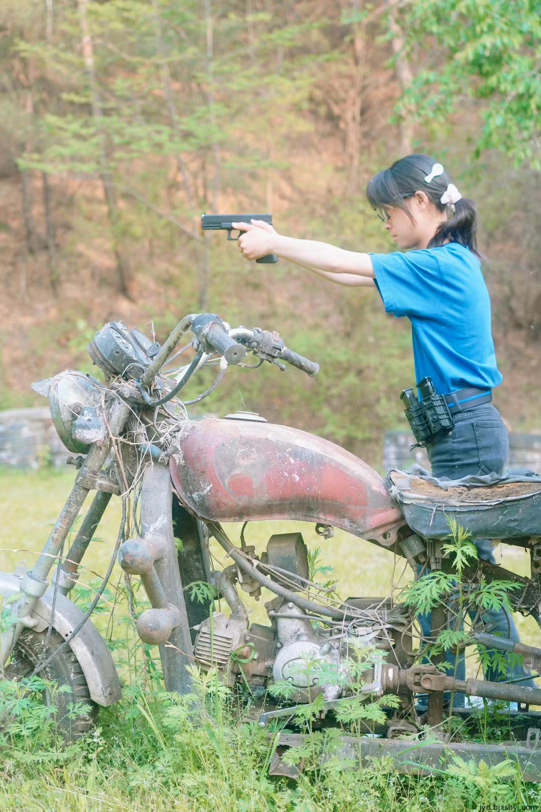北京站王玥彤IDPA手枪气枪射击训练现场