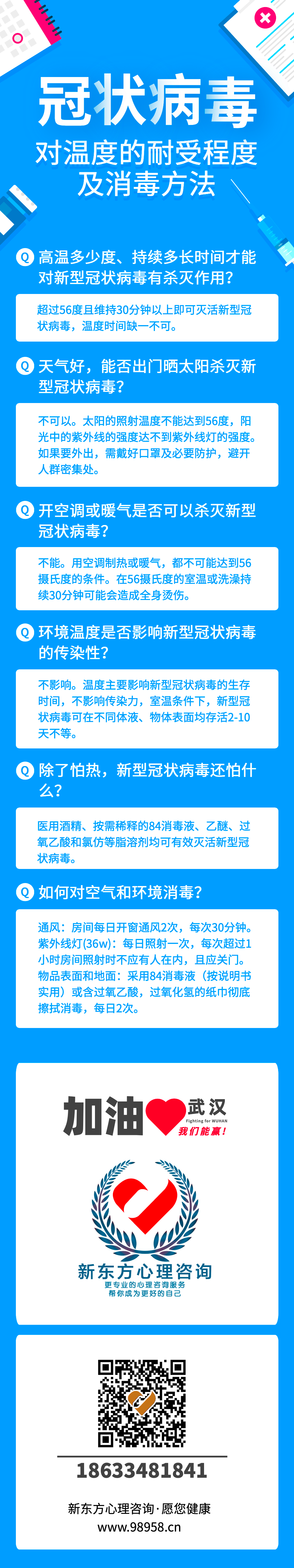 新冠状病毒对温度的耐受及消毒方法