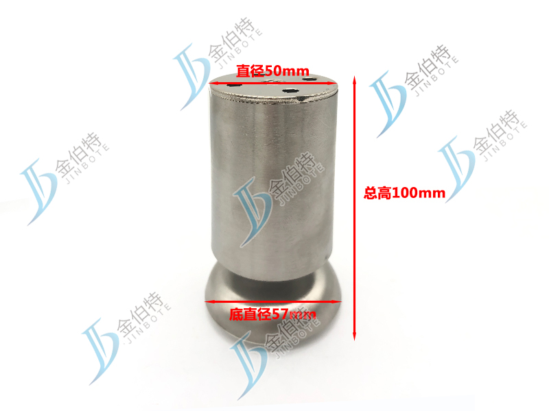 不锈钢柜脚 和发  直径50  总高100