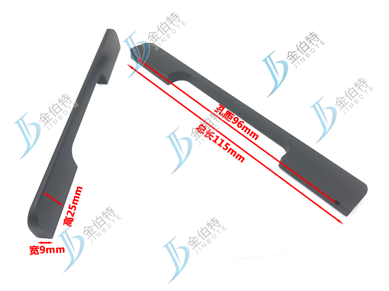 柜门拉手 黑色 8309-128 