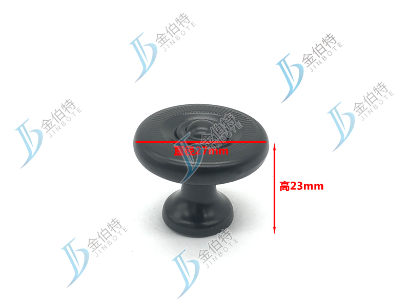 柜门拉手 单孔铬黑 2101   