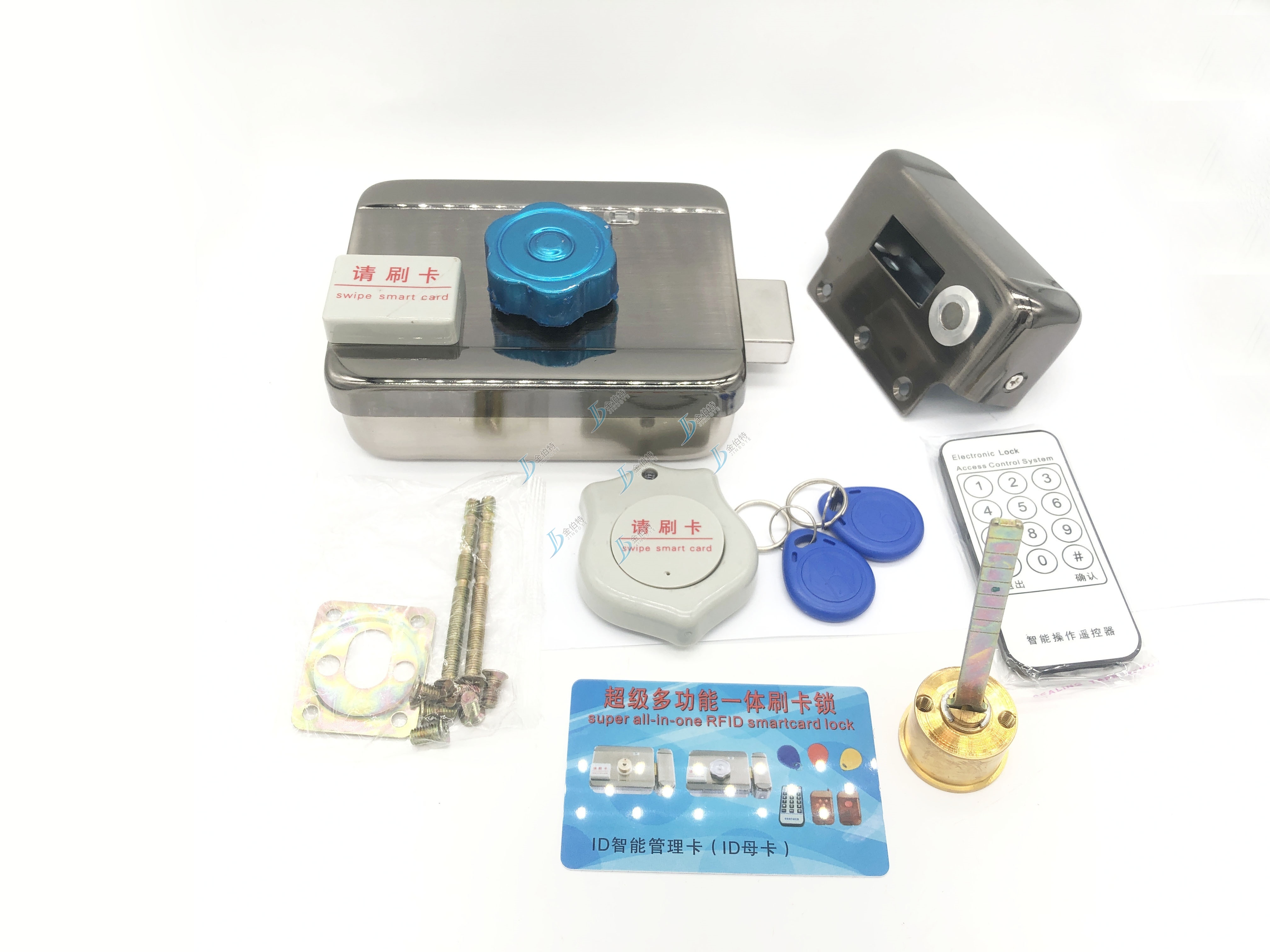 不锈钢扭头锁  豪固家  刷卡电池款