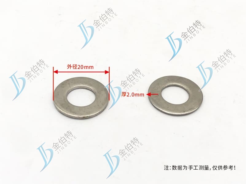平垫 不锈钢 M10  外径20mm