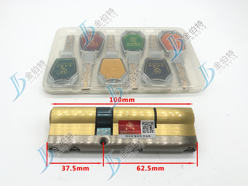 七彩锁芯 美琦玉玲珑 100偏37.5mm
