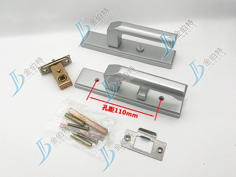 平面执手锁 福非凡 银色-110孔 