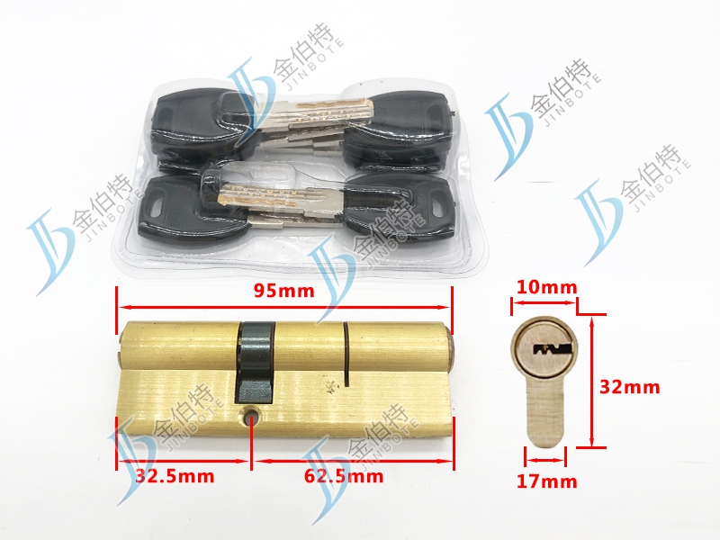 超B级锁芯 得耐特玉玲珑 95偏32.5mm中