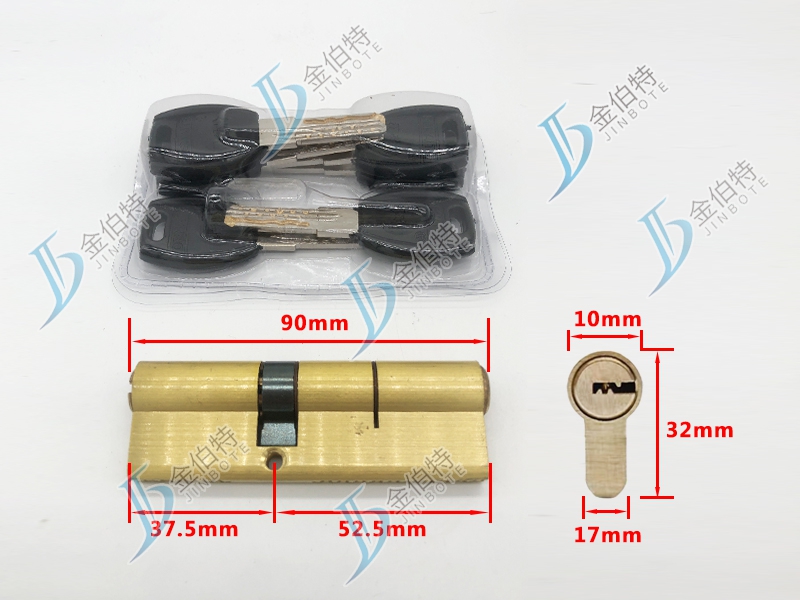 超B级锁芯 得耐特玉玲珑 90偏37.5mm中