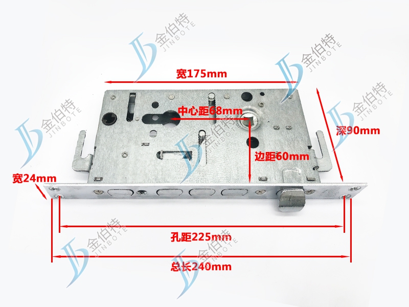 防盗门锁体 万嘉 单开
