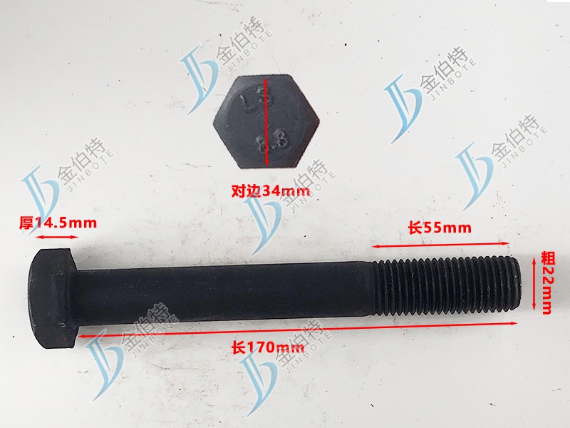 8.8级螺栓粗22mm长170mm