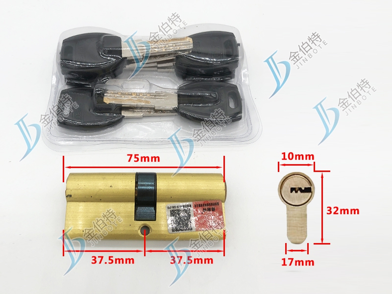 超B级锁芯 得耐特玉玲珑 75mm中