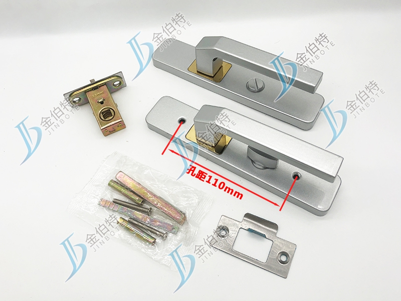 平面执手锁 822-29 银色-110孔 