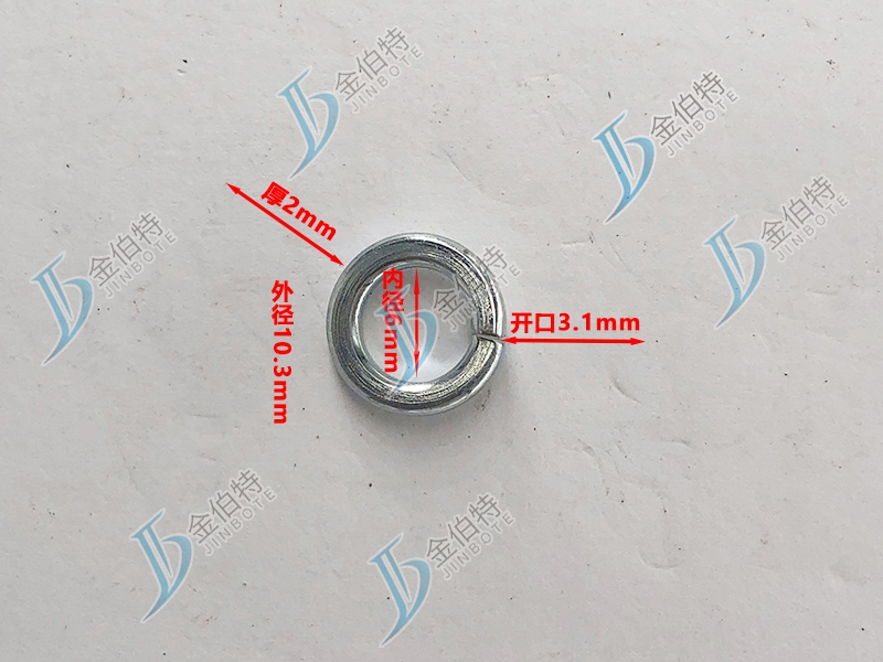 弹垫镀锌内径6mm外径10.3mm