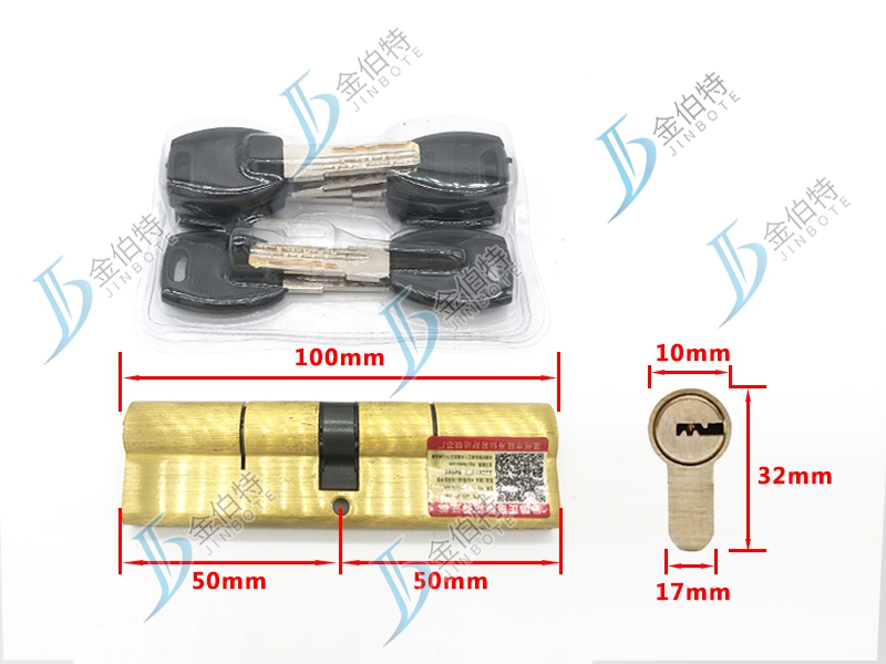 超B级锁芯 得耐特玉玲珑 100mm中