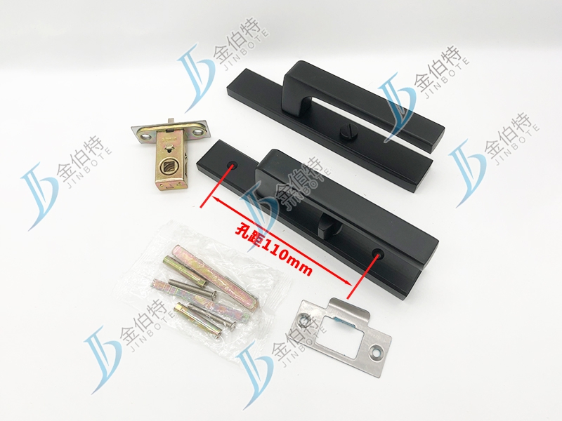 平面执手锁 福非凡 黑色-110孔 