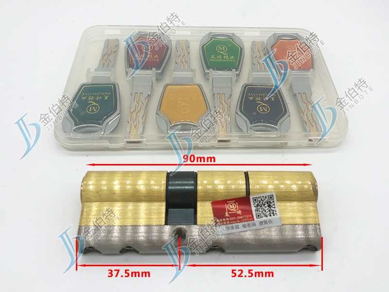 七彩锁芯 美琦玉玲珑  90偏37.5mm