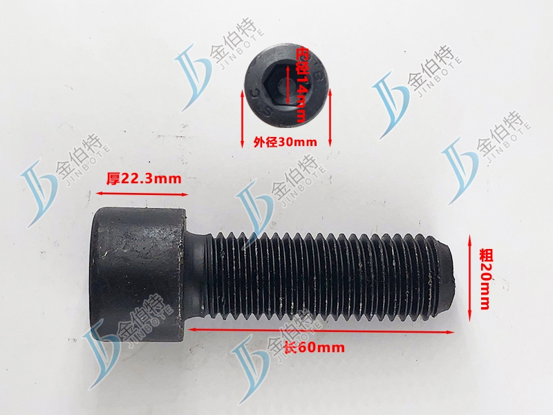 8.8级螺栓粗20mm长60mm