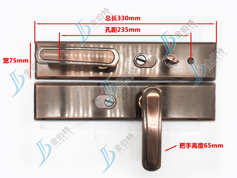 防盗门拉手 美琦 1518红古 