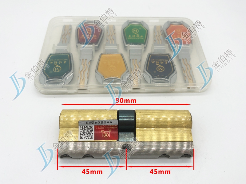 七彩锁芯 美琦玉玲珑 90mm中