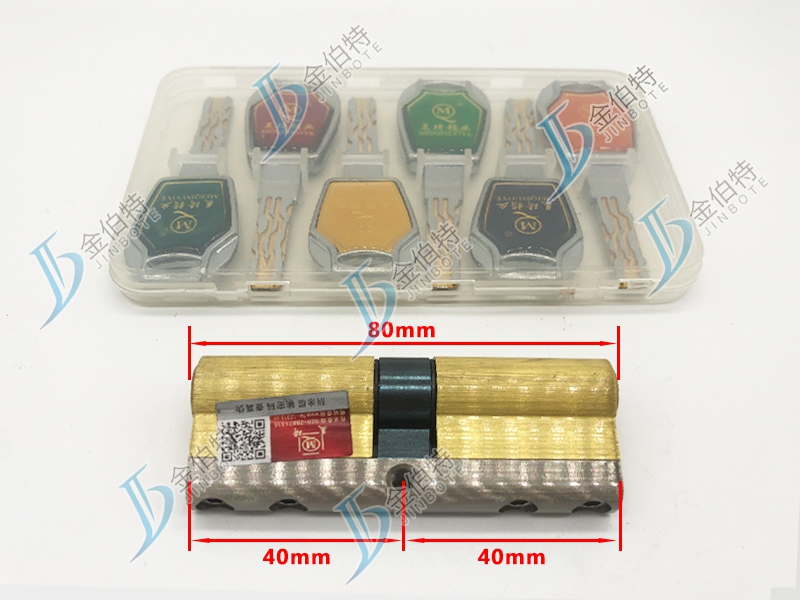 七彩锁芯 美琦玉玲珑 80mm中