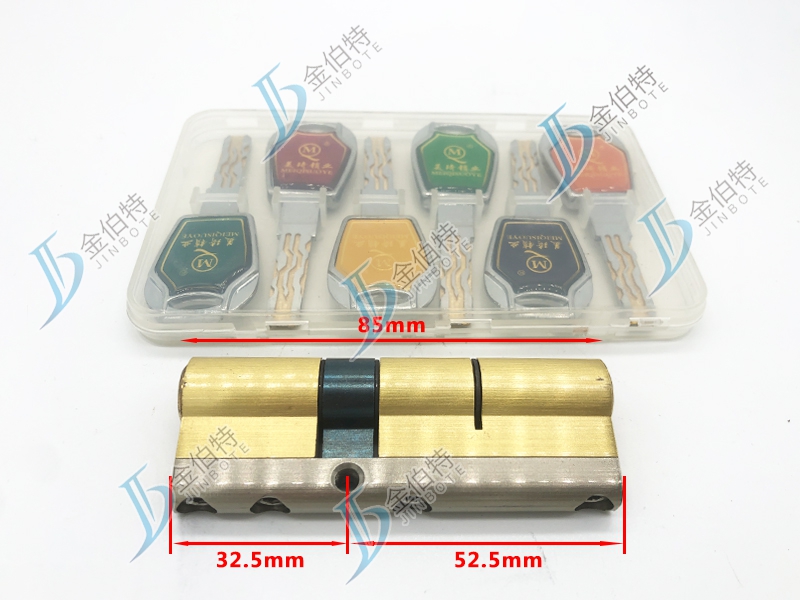 七彩锁芯 美琦玉玲珑 85偏32.5mm