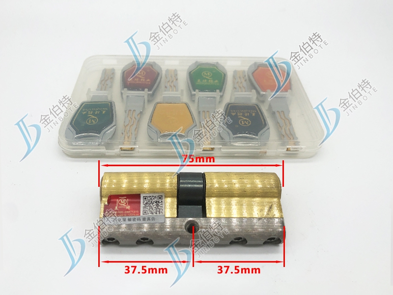 七彩锁芯 美琦玉玲珑 75mm中