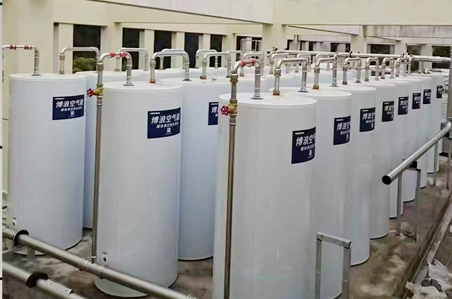 南京桥林小学空气能模块承压热水系统